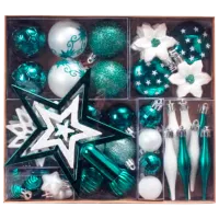 Jucării pentru brad Christmas NY10 Green, white