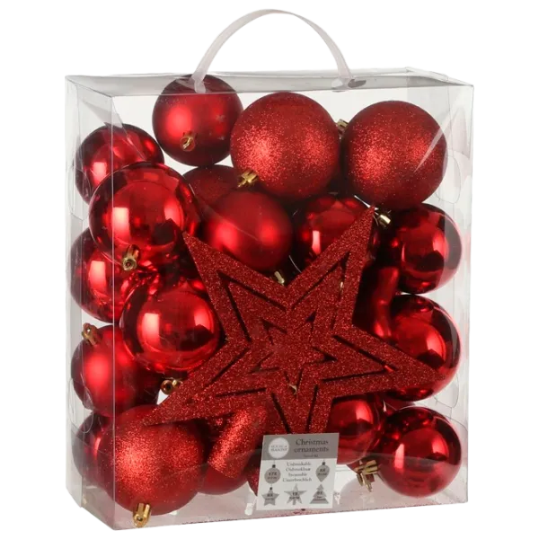 Игрушки для ёлки Christmas NY7 Красный photo 1