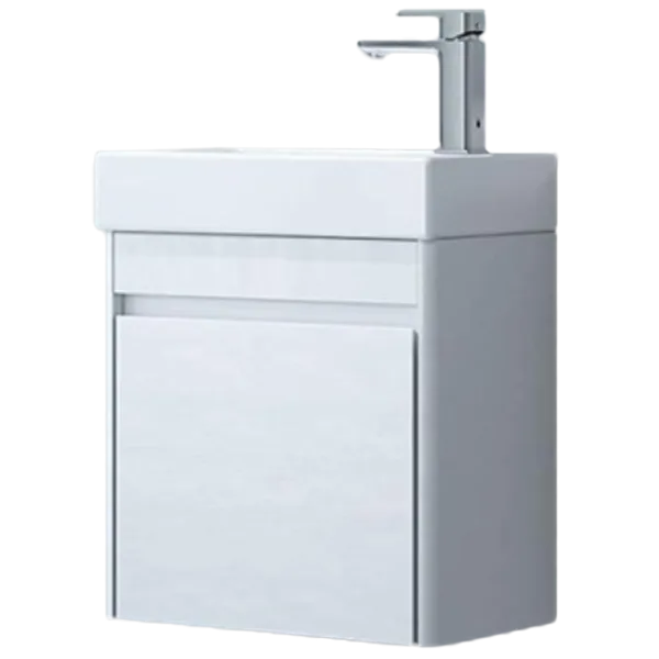 Mobila de baie ORKA Duden 45 (06074) White Настенная/ MDF/ White photo 1