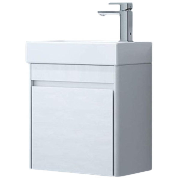Mobila de baie ORKA Duden 45 (06074) White Настенная/ MDF/ White photo 1