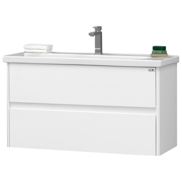 Mobila de baie ORKA Duden 80 (03250) White Настенная/ MDF/ White photo 1