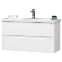 Mobila de baie ORKA Duden 80 (03250) White Pe perete/ MDF/ White