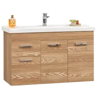 Mobila de baie ORKA Enez 100 Morgana (16953) Kiraz Pe perete/ MDF/ Maro