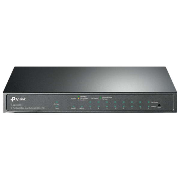 Коммутатор TP-Link TL-SG1210MPE Черный photo 1