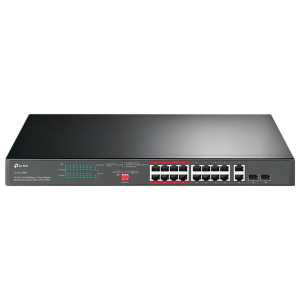 Switch TP-Link TL-SL1218MP Черный photo 1