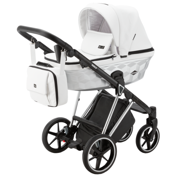 Cărucior pentru copil Adamex Paolo Star STAR-105/ White photo 1 Cărucior pentru copil Adamex Paolo Star STAR-105/ White photo 1