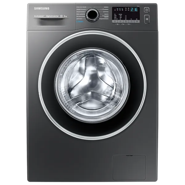 Стиральная машина Samsung WW62J42E0HX/CE 6 кг / 1200 об/мин / Нержавеющая сталь photo 1