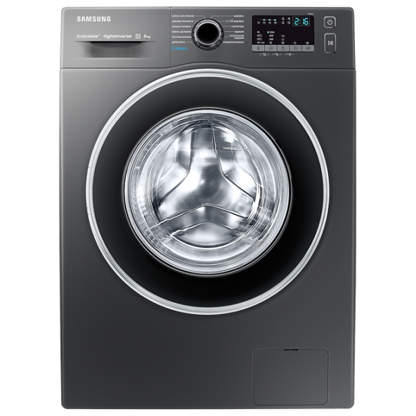 Стиральная машина Samsung WW62J42E0HX/CE 6 кг / 1200 об/мин / Нержавеющая сталь photo 1