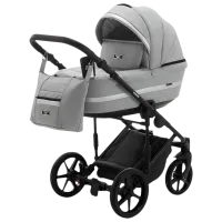 Детская коляска Adamex Rimini Delux RI-207/ Светло-серый