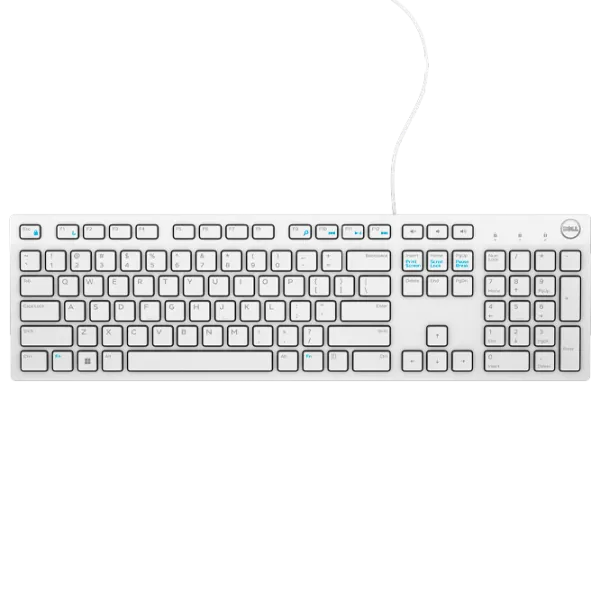 Tastatură Dell KB216 Cu fir/ White photo 1