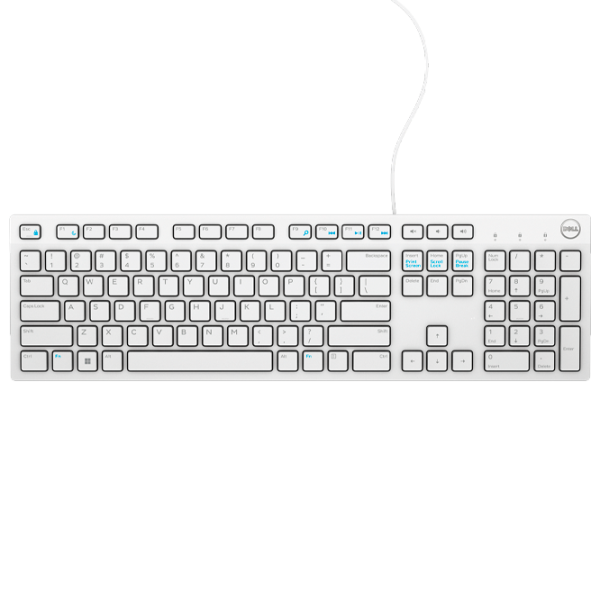Tastatură Dell KB216 Cu fir/ White photo 1