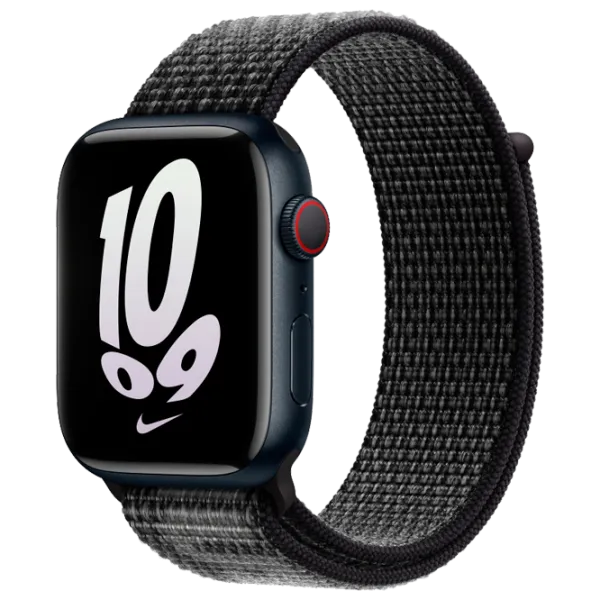 Curelușă Apple Watch White Nike Sport Loop 45 mm/ Black Gray photo 1 Curelușă Apple Watch White Nike Sport Loop 45 mm/ Black Gray photo 1