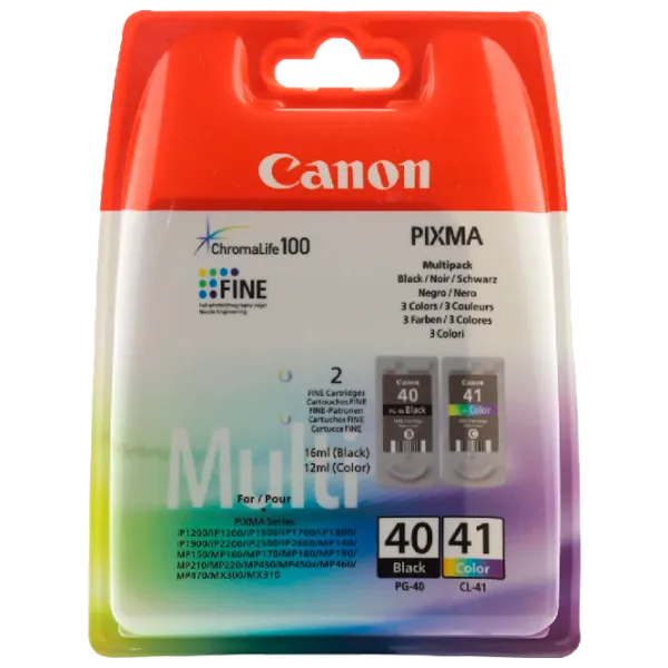 Cartuş Canon PG-40+CL-41 MultiPack Multicolor/ Original/ Inkjet photo 1 Cartuş Canon PG-40+CL-41 MultiPack Multicolor/ Original/ Inkjet photo 1