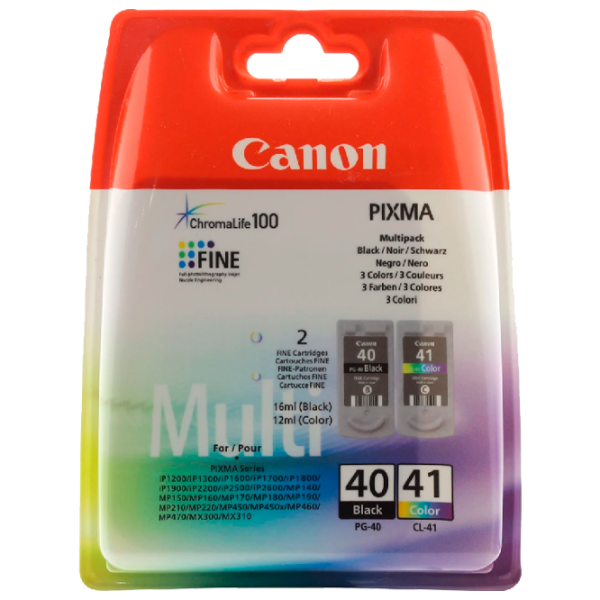 Cartuş Canon PG-40+CL-41 MultiPack Multicolor/ Original/ Inkjet photo 1 Cartuş Canon PG-40+CL-41 MultiPack Multicolor/ Original/ Inkjet photo 1