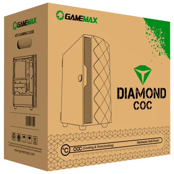 Корпус Gamemax Diamond COC Mid Tower / Черный photo 22