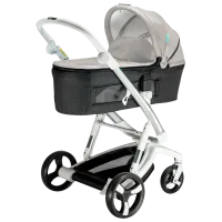 Детская коляска Bebumi Space 2 in 1 B186.4B196.7/ Серебристый