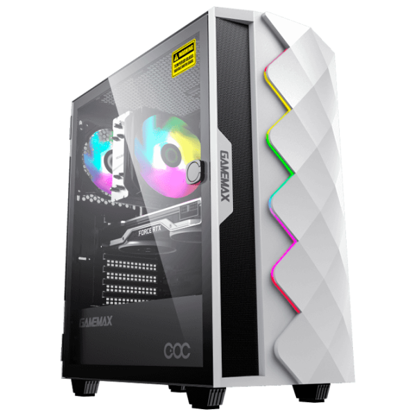 Корпус Gamemax Diamond COC Mid Tower / Белый photo 1
