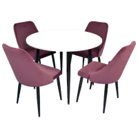 Set Evelin DT 402-3+4 scaune LC-640B Liliac 39 