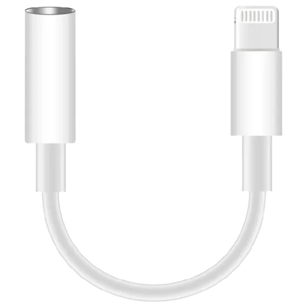 Adapter PMMA9825 Platinet Lightning + 3.5 mm 0.1 m/ White photo 1