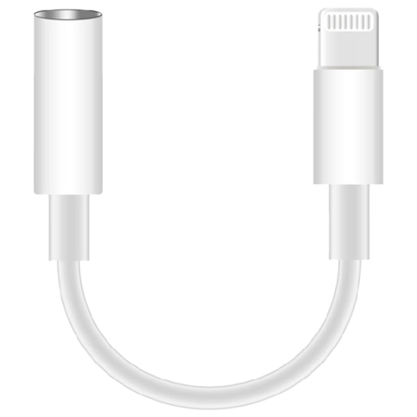 Adapter PMMA9825 Platinet Lightning + 3.5 mm 0.1 m/ White photo 1