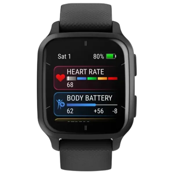 Ceas inteligent Garmin Venu Sq 2 – Music Edition 1.41" / 35.9 mm / Black - Black / 010-02700-10 photo 5