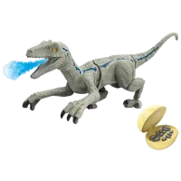 Робот Le Neng Toys Intelligent Programming Armored Velociraptor K35  Серый