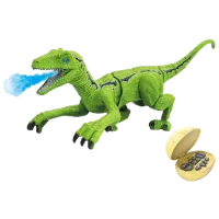 Robot Le Neng Toys Intelligent Programming Armored Velociraptor K35  Green
