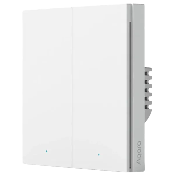 Intrerupator inteligent Aqara Aqara Smart Wall Switch H1 (cu Nul, Double rocker) White photo 1