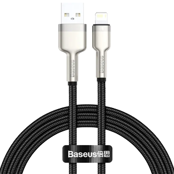 Кабель для телефона CALJK-A01 Baseus USB Type-A + Lightning 2 м/ Черный photo 1