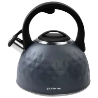 Чайник Polaris Kontur-3L 3л Нержавеющая сталь / Бакелит / Черный