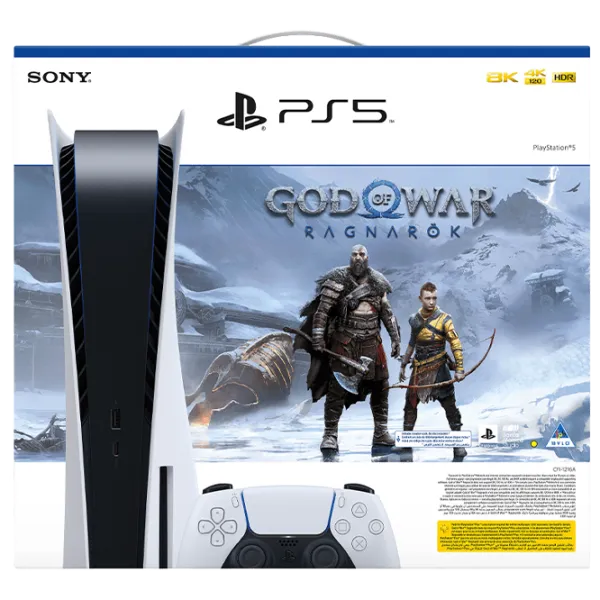 Sony PlayStation 5 + God Of War Ragnarok voucher 825 GB / White photo 1