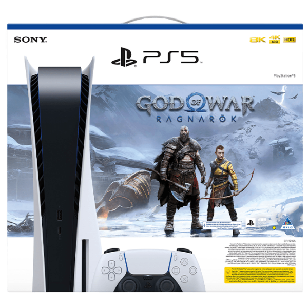 Sony PlayStation 5 + God Of War Ragnarok voucher 825 GB / White photo 1