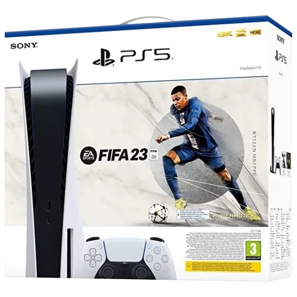 Sony PlayStation 5 + FIFA23 voucher 825 GB / White photo 1
