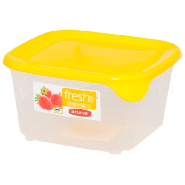 Container Curver FRESH&GO 1.2 l/ Plastic/ Yellow photo 1
