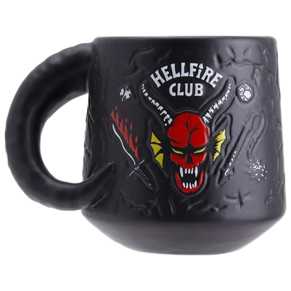 Кружка Stranger Things Hellfire Club Demon Embossed 400 мл photo 1