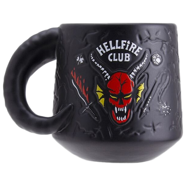 Кружка Stranger Things Hellfire Club Demon Embossed 400 мл photo 1