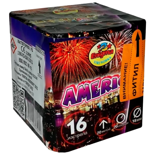 Батарея салютов Pyro AMERICA EC1283C 16 залпов photo 1