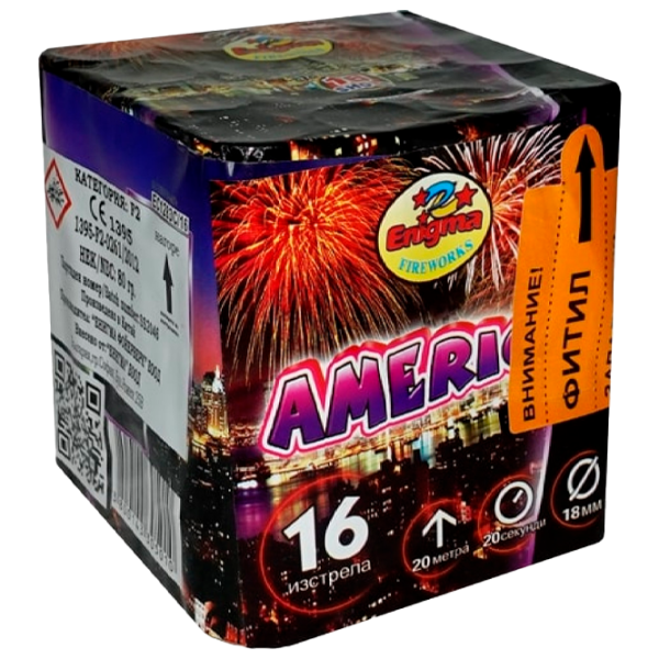 Батарея салютов Pyro AMERICA EC1283C 16 залпов photo 1