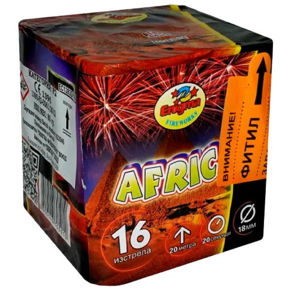Батарея салютов Pyro AFRICA EC1283D 16 залпов photo 1