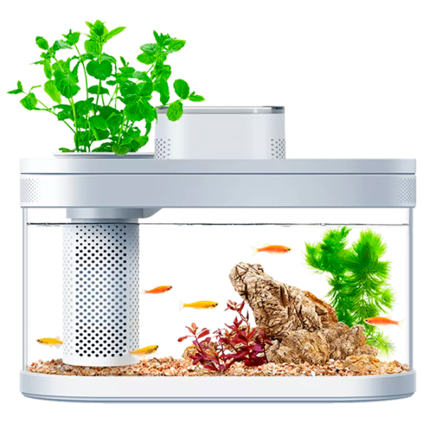 Аквариум Xiaomi Smart Amphibious Ecology Fish Tank Pro Suit C180 8 л/ Белый photo 1