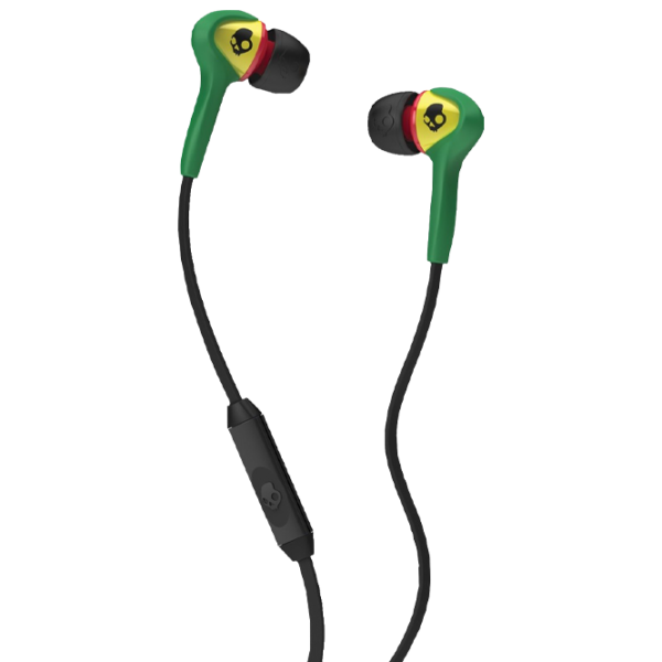 Наушники SkullCandy Smokin'Buds Rasta Зелёный Проводная/ Персональный photo 1 Наушники SkullCandy Smokin'Buds Rasta Зелёный Проводная/ Персональный photo 1