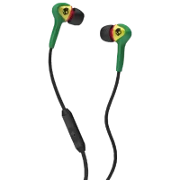 Наушники SkullCandy Smokin'Buds Rasta Зелёный Проводная/ Персональный