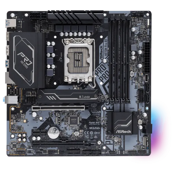 Placă de bază ASRock H670M PRO RS mATX/ Intel H670 photo 1