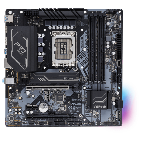 Placă de bază ASRock H670M PRO RS mATX/ Intel H670 photo 1