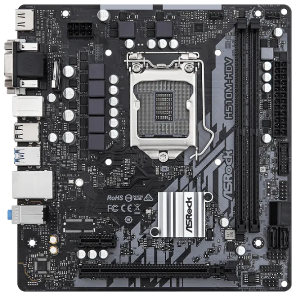 Материнская плата ASRock H510M-HDV R2.0 mATX/ Intel H510 photo 1