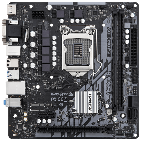 Материнская плата ASRock H510M-HDV R2.0 mATX/ Intel H510 photo 1