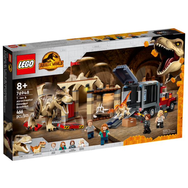 Конструктор LEGO T. Rex & Atrociraptor Dinosaur Breakout Битва/ Разноцветный photo 1