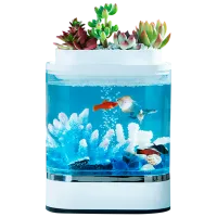 Аквариум Xiaomi Geometry Mini Fish 1.5 л/ Белый
