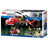 Конструктор Sluban Fire Helicopter Пожарные/ Красный
