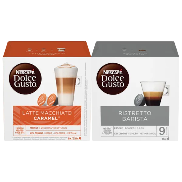 Кофе Nescafe Dolce Gusto Barista (16cap) + Latte Macchiato Caramel (16cap) Капсулы/ Dolce Gusto/ 32 капсулы photo 1
